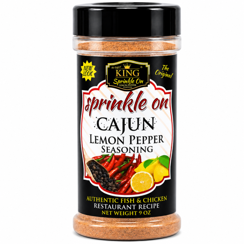 Sprinkle On Cajun Lemon Pepper Seasoning