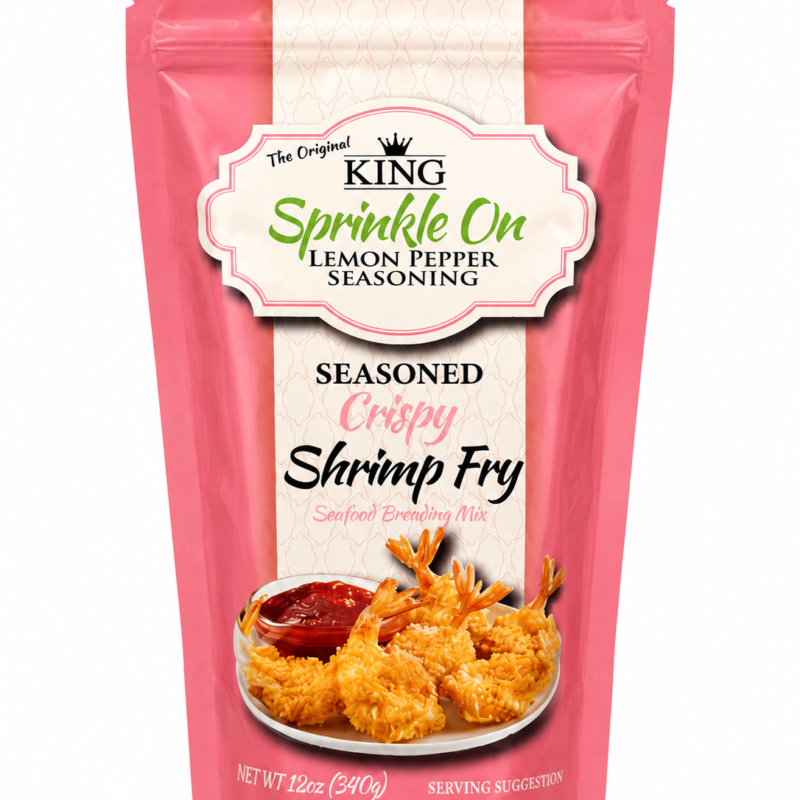 Sprinkle On Seasoned Crispy Shrimp Fry Breading – 340g / 12oz