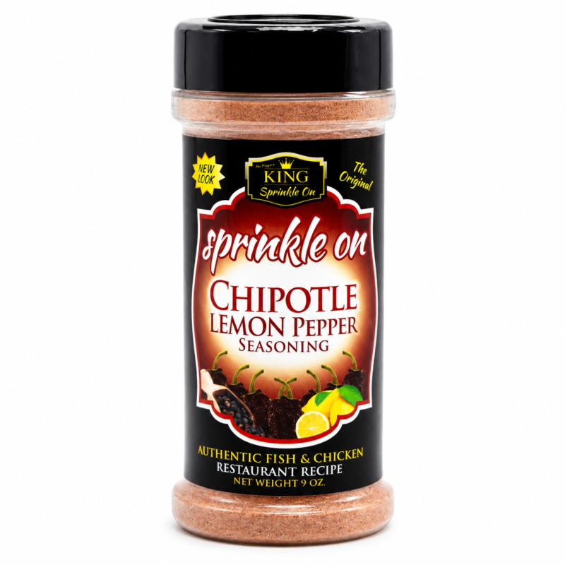 Sprinkle On Chipotle Lemon Pepper Seasoning – 9 oz