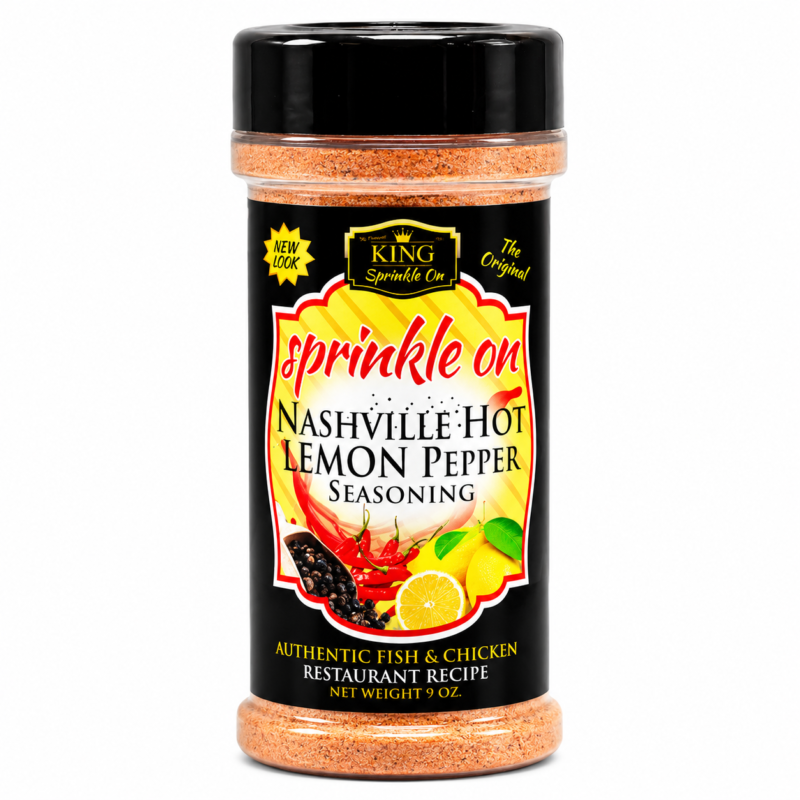 Sprinkle On Nashville Hot Lemon Pepper Seasoning – 9 oz