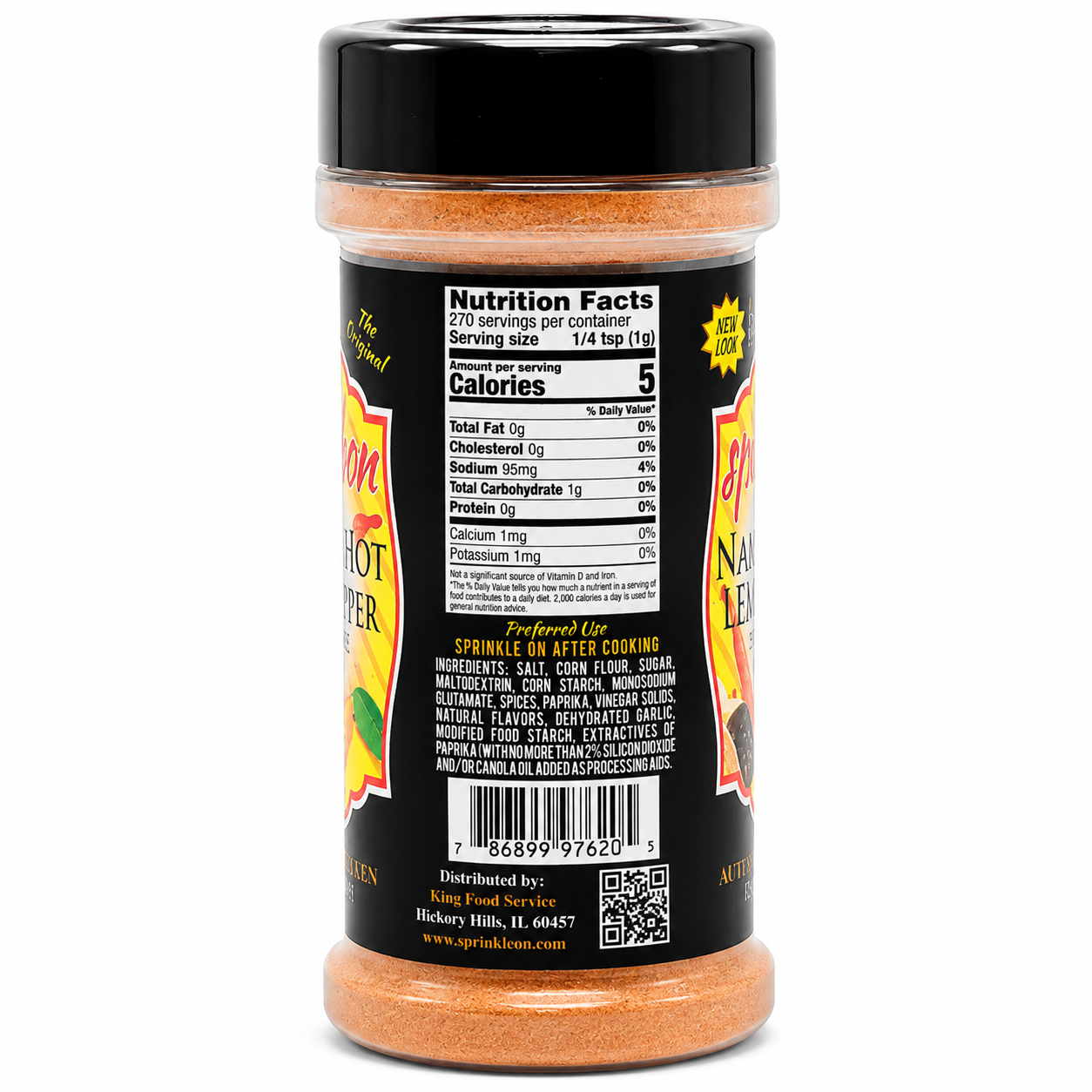 Sprinkle On Nashville Hot Lemon Pepper Seasoning – 9 oz - Image 2
