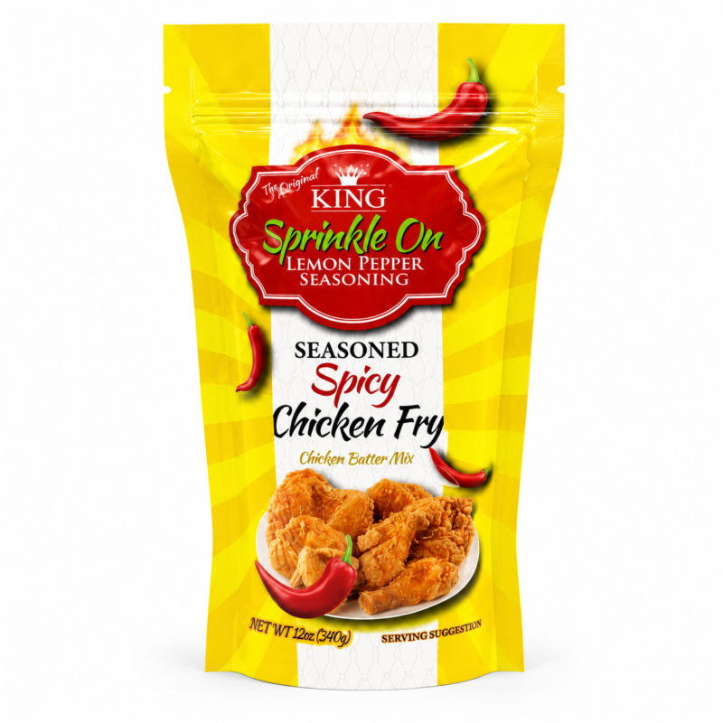 Sprinkle On Seasoned Spicy Crispy Chicken Fry Breading – 340g / 12oz